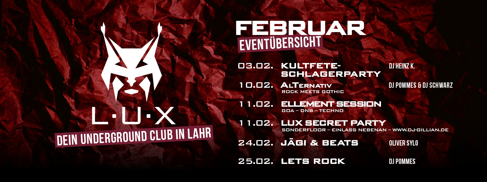 Februar - Events - Lux